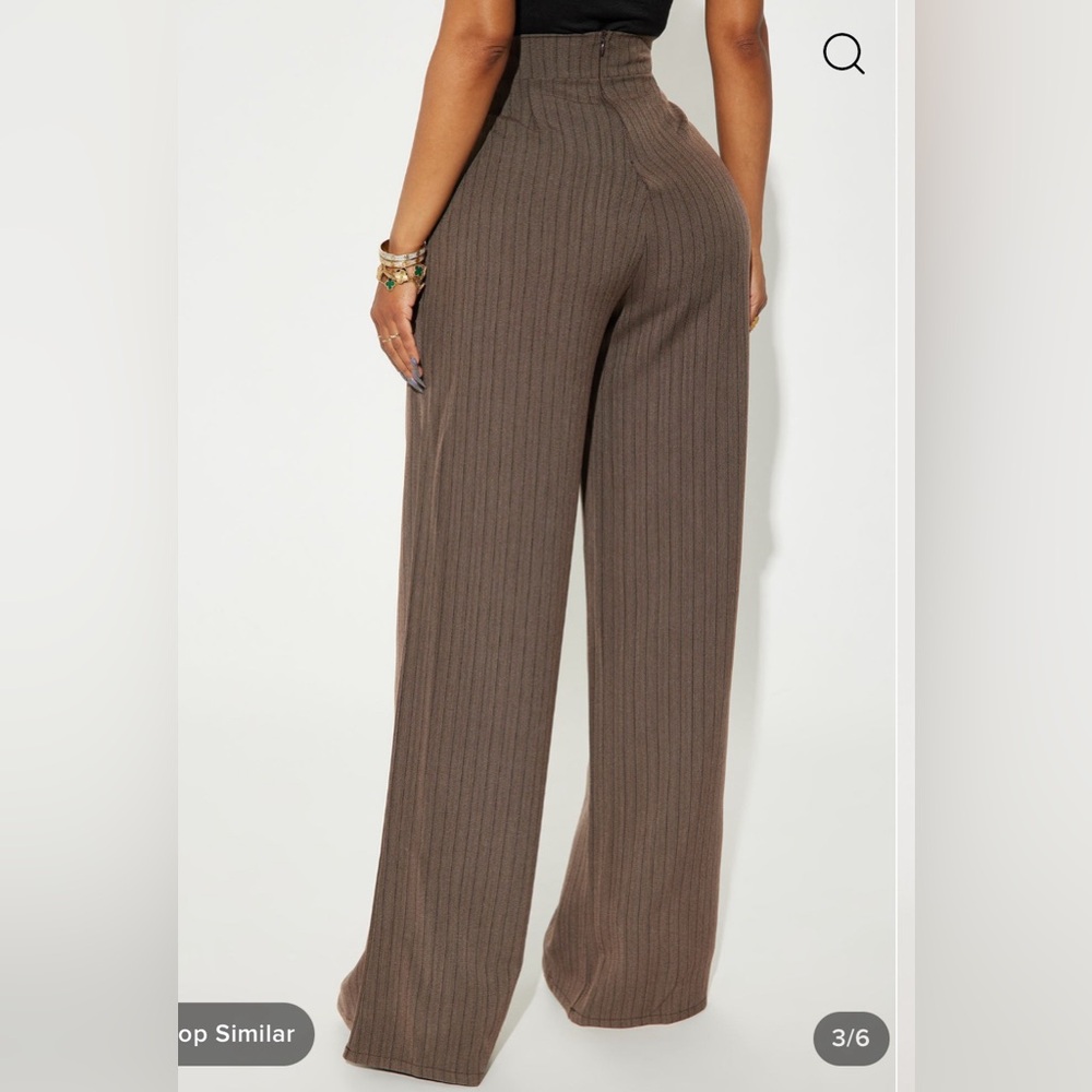 Chocolate Pinstripe Trousers
